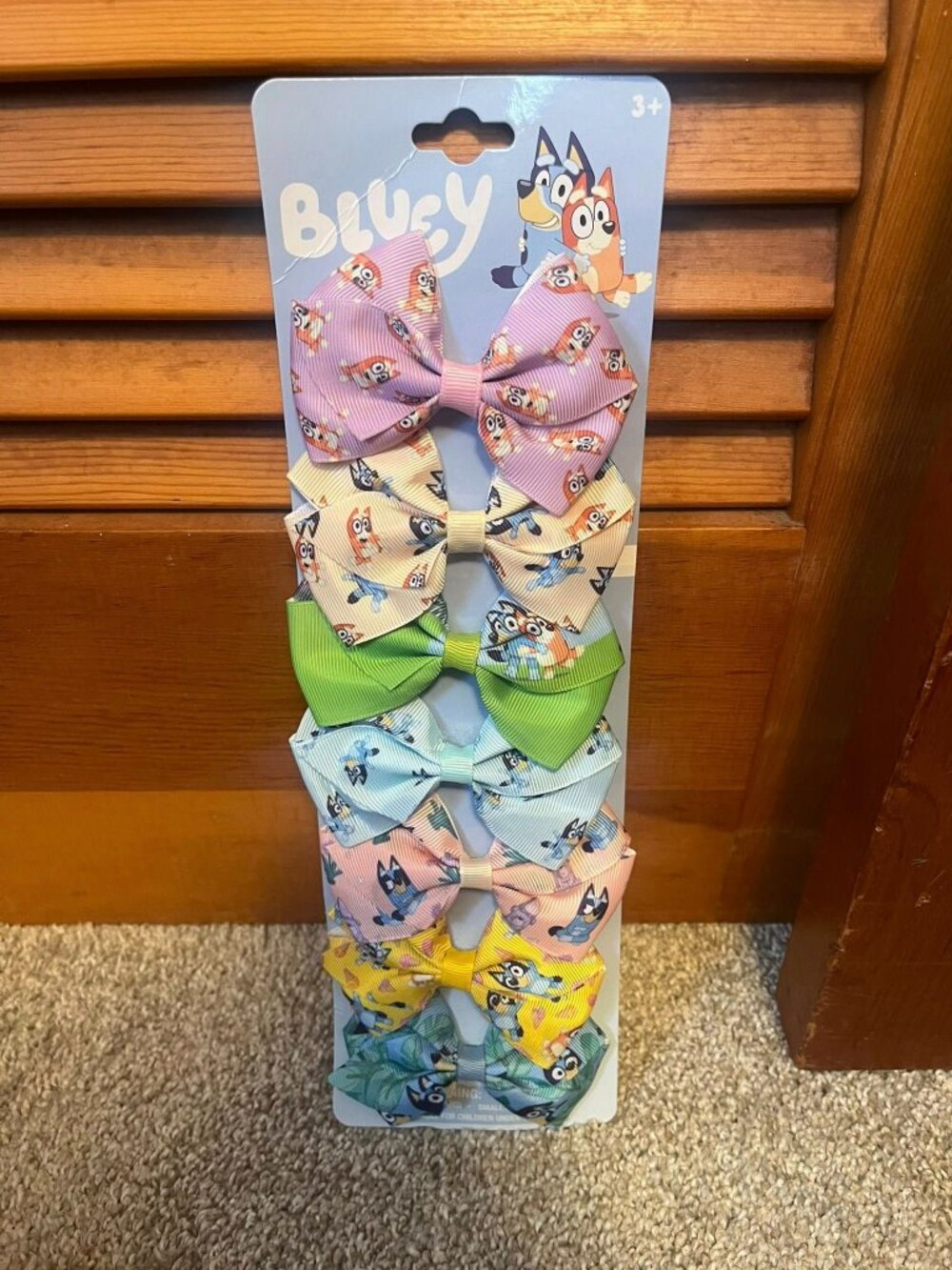 7-Piece Bluey Clip-In Bows - New